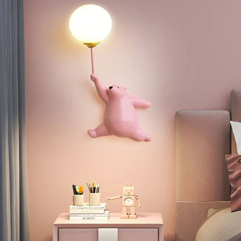 Carvallo – Charmig vägglampa med lekfull design för barnrum Carvallo