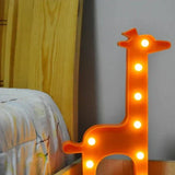 LumiZoo - LED Giraff Nattlampa för Barn, Dimbar Skrivbordslampa & Sängrumsdekoration Carvallo