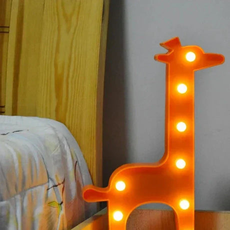 LumiZoo - LED Giraff Nattlampa för Barn, Dimbar Skrivbordslampa & Sängrumsdekoration Carvallo