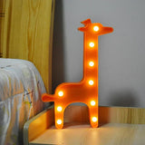 LumiZoo - LED Giraff Nattlampa för Barn, Dimbar Skrivbordslampa & Sängrumsdekoration Carvallo