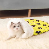 Mysig kattungesovsäck – plyschig sovsäck för katter och små husdjur MILA Sverige