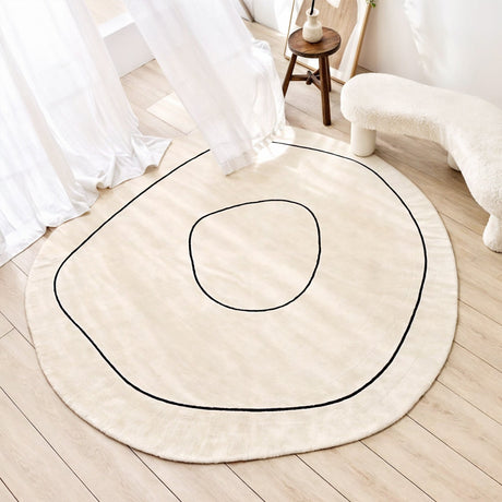 Stella Matta: Unikt kortluggigt ullmatta med samtida design Carvallo