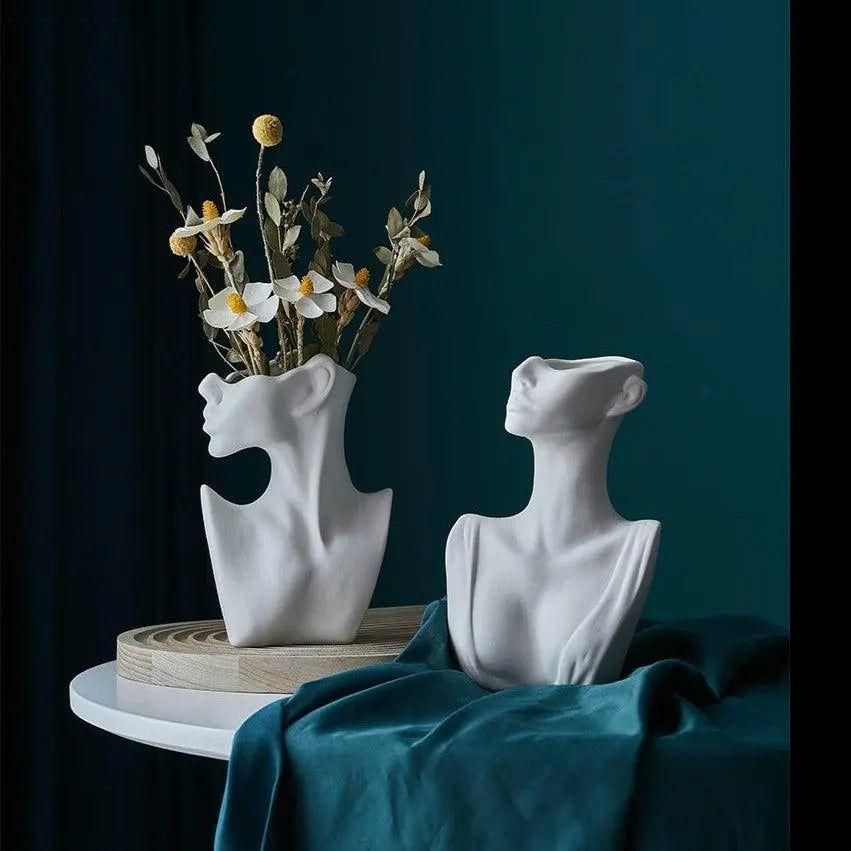 Cera - Modern konstnärlig büste vas Carvallo
