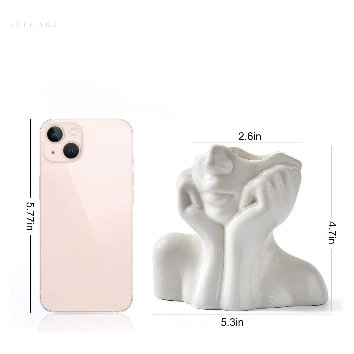 Cera - Modern konstnärlig büste vas Carvallo