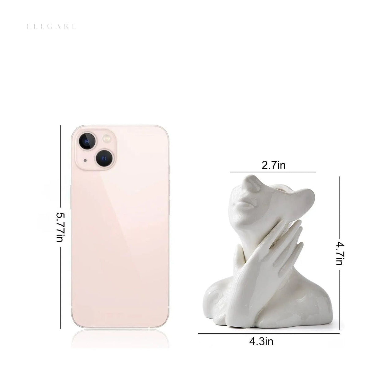 Cera - Modern konstnärlig büste vas Carvallo