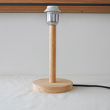 Royallure Trä Bordslampa Bas med E27 Fäste & På/Av Switch för Hemljus Carvallo