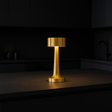 Ambient Halo Bordslampa | Trådlös Touchkontroll | USB-C Uppladdningsbar | 16h Drifttid | Metallfinish Carvallo