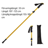 Hopfällbar gångstavar svart-VaruZ-Hemnix