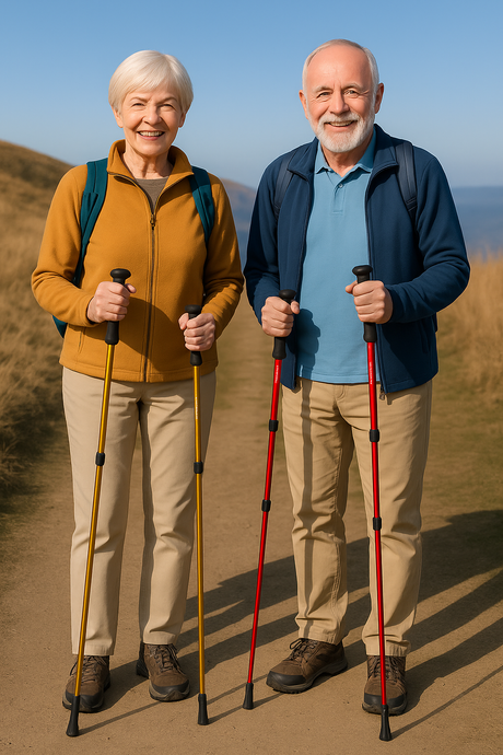 Hopfällbar gångstavar svart-VaruZ-Hemnix
