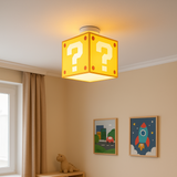 Retro Pixel Taklampa | Frågeblockstil | E27-fattning | 3 ljuslägen Carvallo