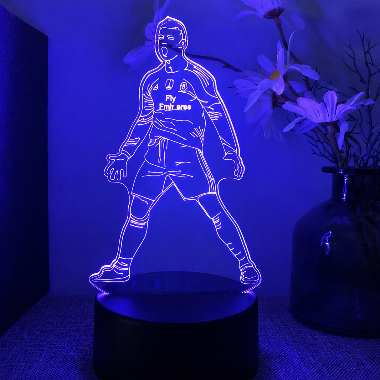 Ronaldo 3D Illusion LED-Lampa - Nattlampa Footballdinho