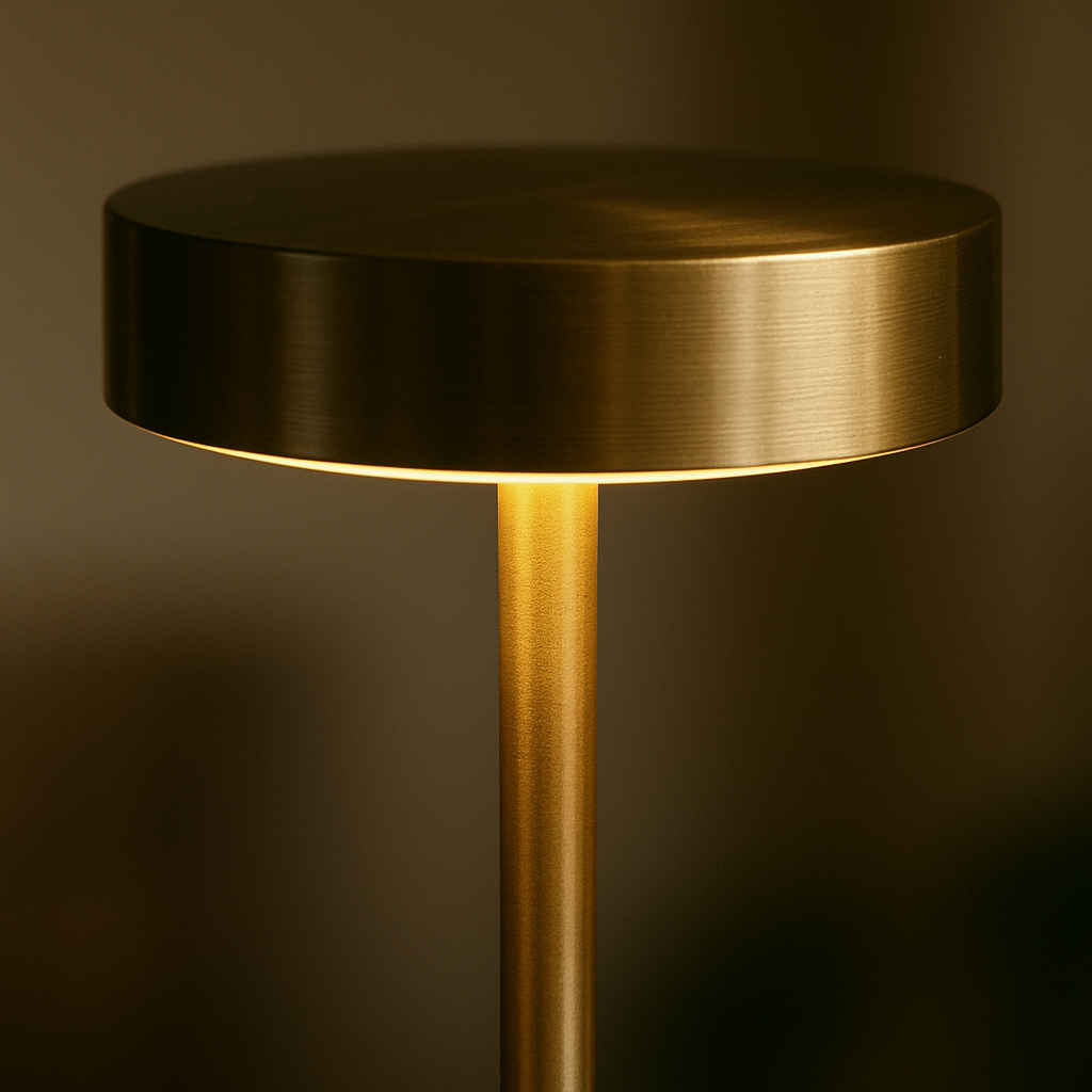 Modern Touch LED-lampa | USB-laddningsbar | Varm, neutral och kall ljus | Sladdlös metallbordslampa Carvallo