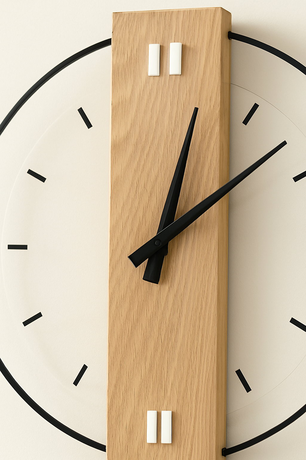 Silent Oak Väggklocka | 12–14″ | Minimalistisk Träverk Carvallo