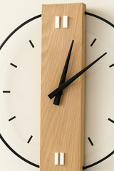 Silent Oak Väggklocka | 12–14″ | Minimalistisk Träverk Carvallo