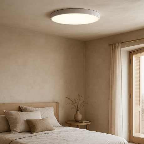Ultra-tunn LED taklampa | 12" inbyggd | 1" tunn profil | LED Carvallo