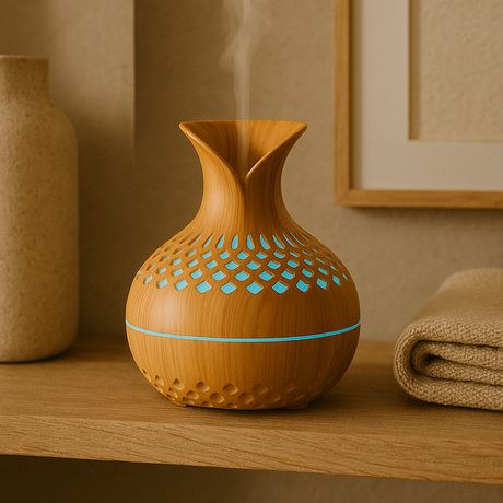 Keramisk doftspridare | Skulptural blomdesign | Flamlös & vattensfri | Passiv doft för små utrymmen Carvallo