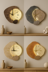 Modern tyst kvarts väggklocka | 11,8 tum med mjukt bakgrundsbelysning MDF | Brick by Brick Carvallo