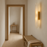 Modern Marmor Vägglampa | Äkta Sten Sconce | Dimmbar LED | Guld eller Svart Carvallo