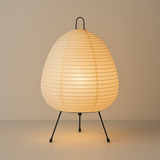 Rispapper Bordslampa | Wabi-Sabi Japansk Stil | Mjuk Ambient Carvallo