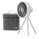 Royallure Bärbar Campingfläkt 10000mAh Uppladdningsbar med LED-lampa & Power Bank Carvallo