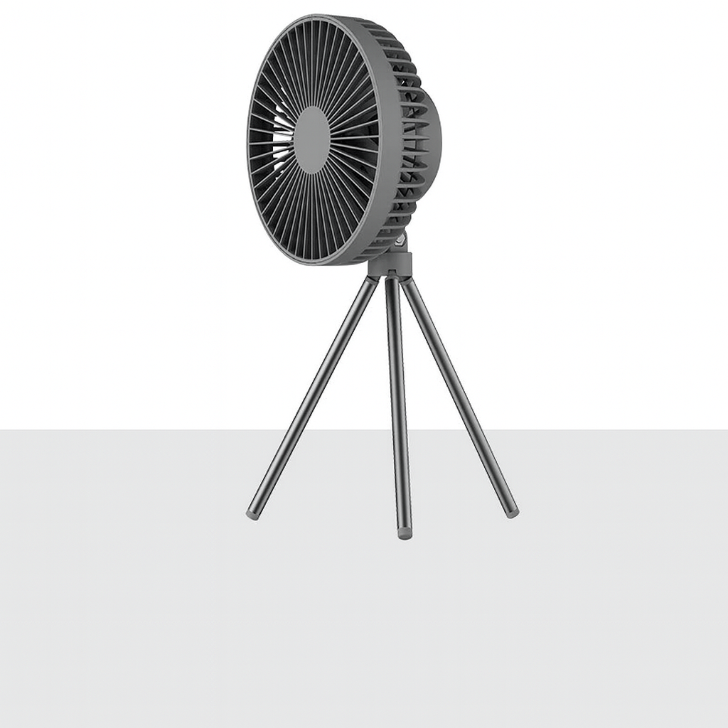 Royallure Bärbar Campingfläkt 10000mAh Uppladdningsbar med LED-lampa & Power Bank Carvallo