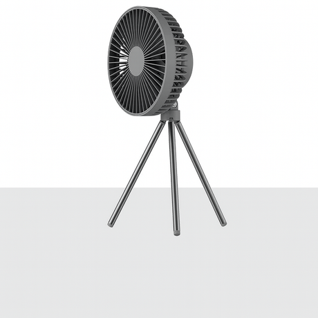 Royallure Bärbar Campingfläkt 10000mAh Uppladdningsbar med LED-lampa & Power Bank Carvallo