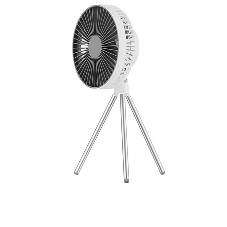 Royallure Bärbar Campingfläkt 10000mAh Uppladdningsbar med LED-lampa & Power Bank Carvallo