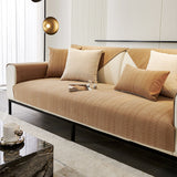 Chenille Veteörontryckt Andningsbar Halkfri Sofföverdrag Carvallo