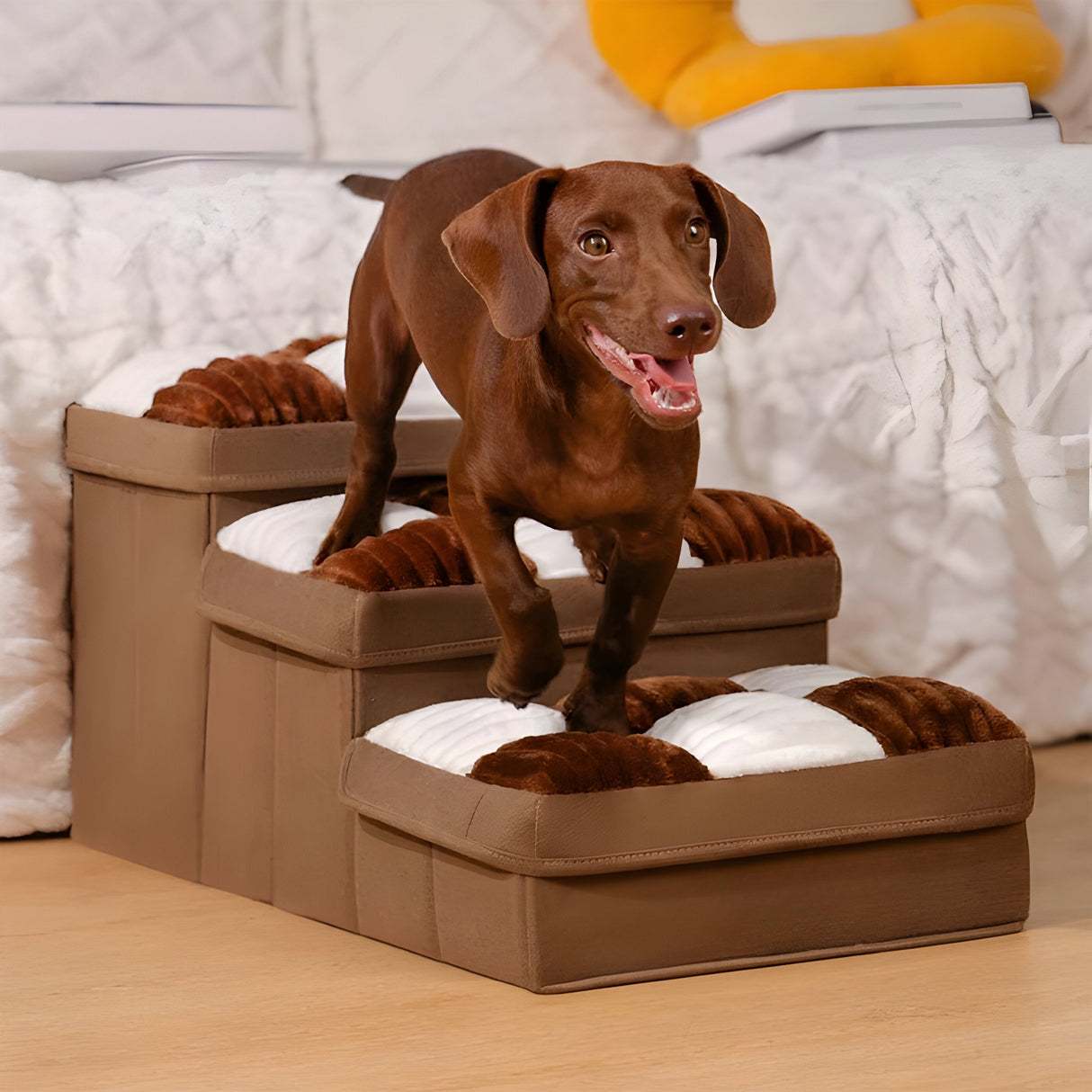 FetchFold Hundetrappa – Håndlaget hundetrappa med oppbevaring Carvallo