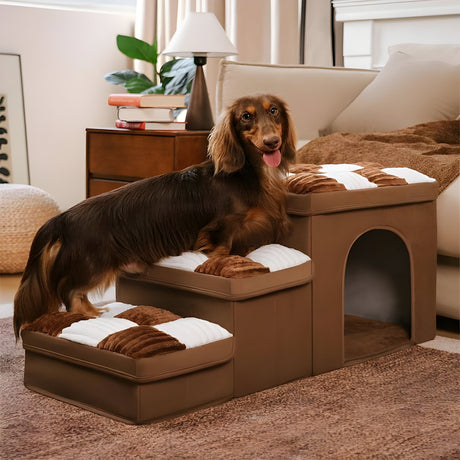 FetchFold Hundetrappa – Håndlaget hundetrappa med oppbevaring Carvallo