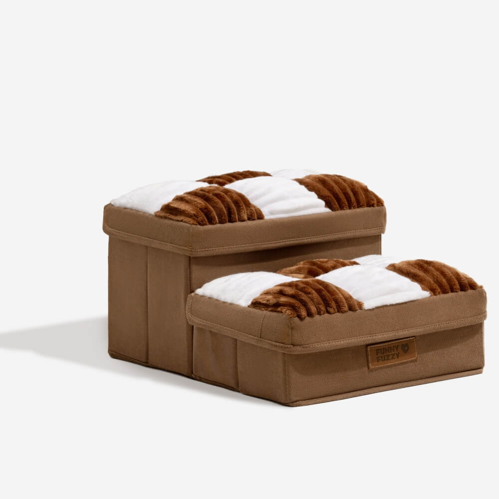 Stiliga Dog Stairs med Förvaring Hållbar Polypropen Design Carvallo