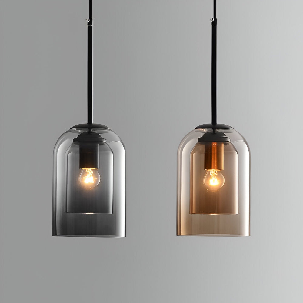 Dubbelglas Pendellampa – Modern Hänglampa för Samtida Inredning Hemnix