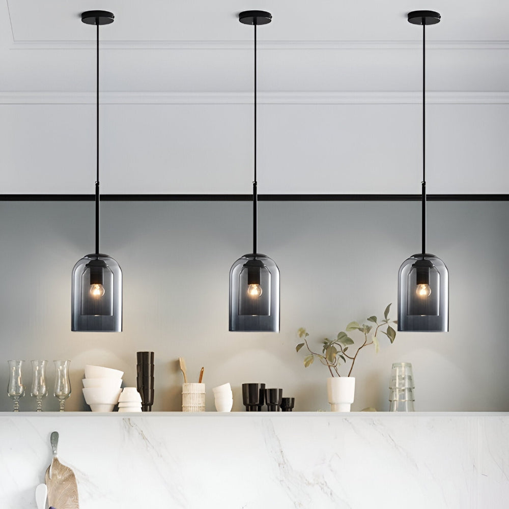 Dubbelglas Pendellampa – Modern Hänglampa för Samtida Inredning Hemnix