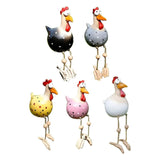 ChickChirp Skulpturer - Keramiska Hönsfigurer Trädgårdsdekoration Carvallo