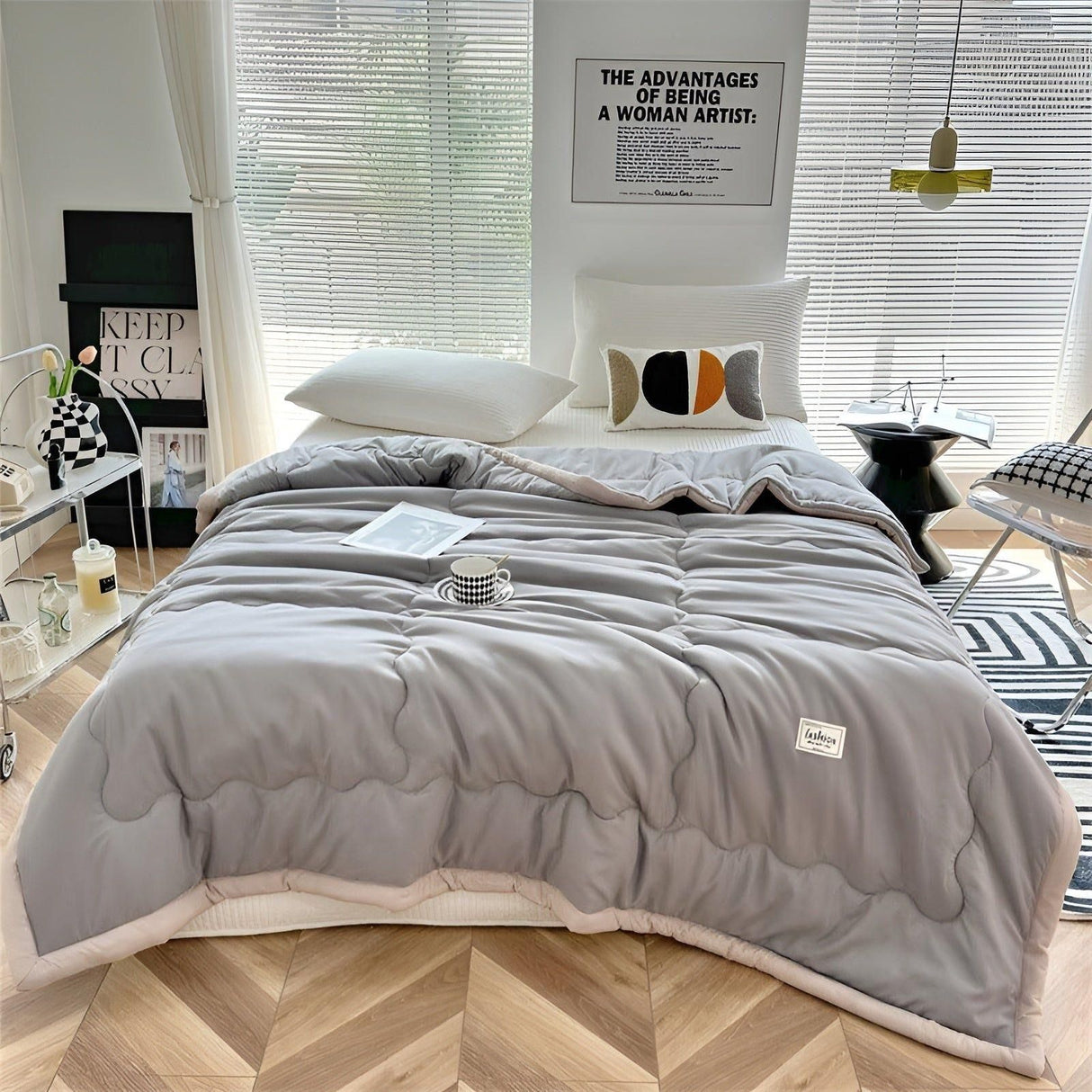 BreezyDreams Täcke - Fuzzy svala sommartäcke Carvallo