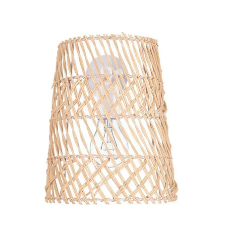 RattanGlow - Boho Vägglampa av Handgjord Rotang – Stämningsfull Belysning Carvallo