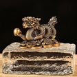 Lyckobringande Pengadrake Statuett i Resin Feng Shui Skulptur för Hem Carvallo