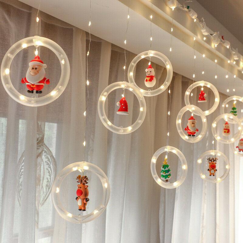 TwinkleJoy Julbelysning – LED-ljusslinga med festliga figurer Carvallo