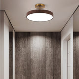 Semi-Flush Trä LED Taklampa – Modern Stil Carvallo