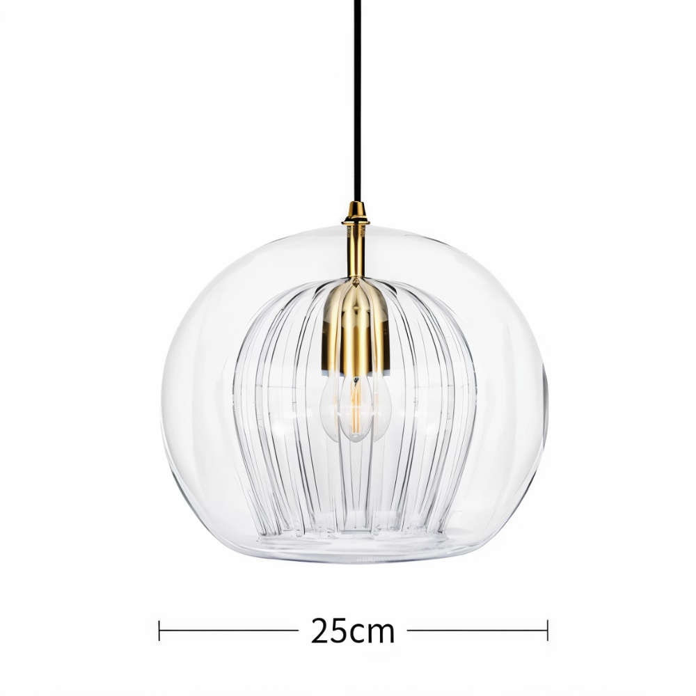 Veloura Globe Pendellampa – Vintage Glas Taklampa i Modern Design Hemnix