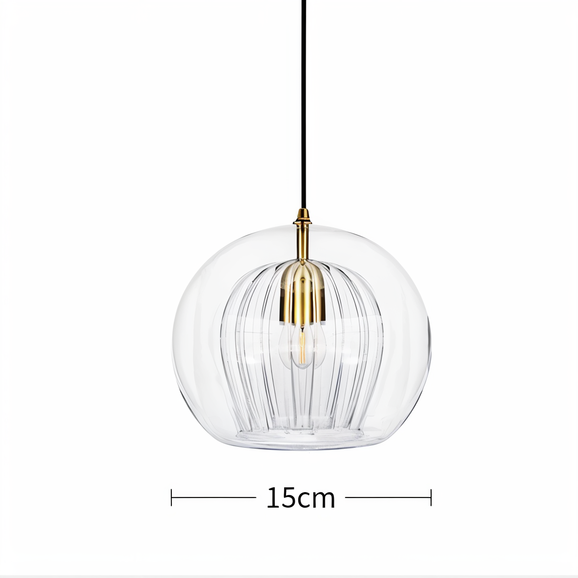 Veloura Globe Pendellampa – Vintage Glas Taklampa i Modern Design Hemnix