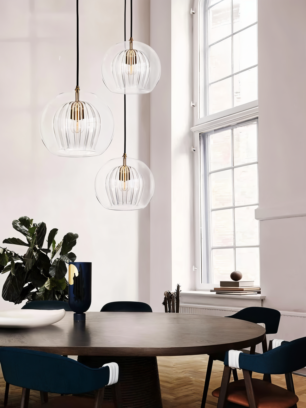Veloura Globe Pendellampa – Vintage Glas Taklampa i Modern Design Hemnix