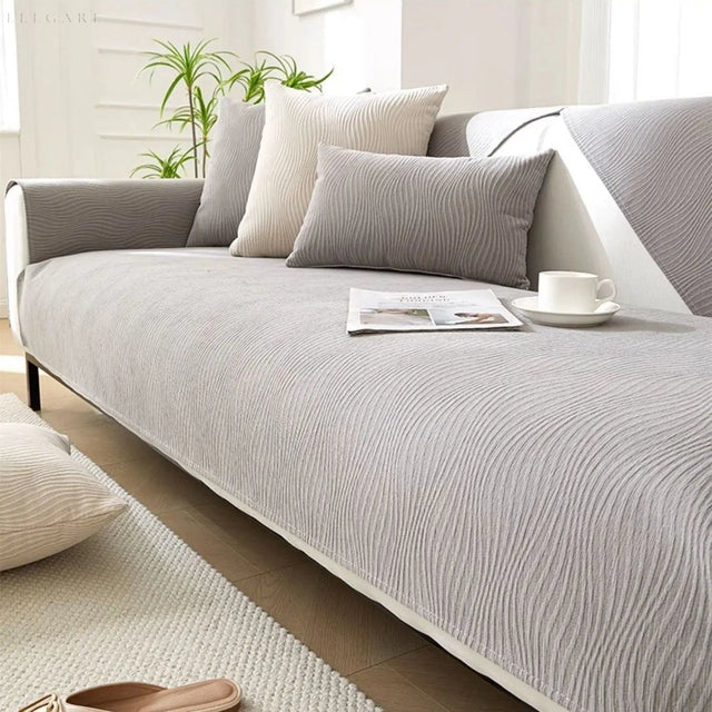 Cloud Sofa - Elegant och Superskön Chenille Soffa Täcke L form Carvallo