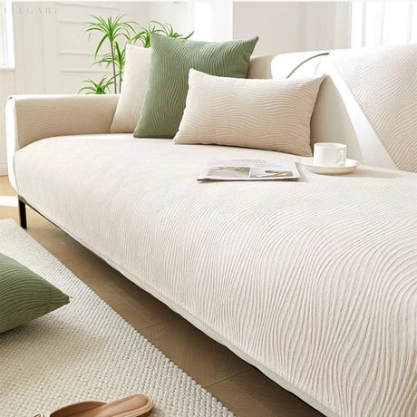 Cloud Sofa - Elegant och Superskön Chenille Soffa Täcke L form Carvallo