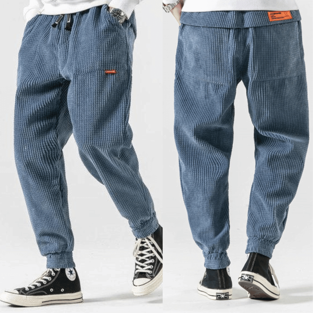 Herrbyxor Klassisk Stil Mjuk Corduroy Sladdtyg