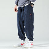 Herrbyxor Klassisk Stil Mjuk Corduroy Sladdtyg