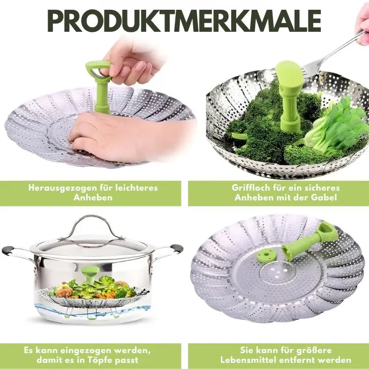 Carvallo - faltbar sömlös ångkokare Carvallo