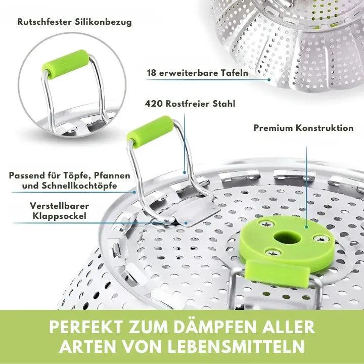 Carvallo - faltbar sömlös ångkokare Carvallo