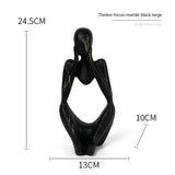 Tänkerstatyett - Färgglad graffiti, handgjord konstskulptur MILA Sverige