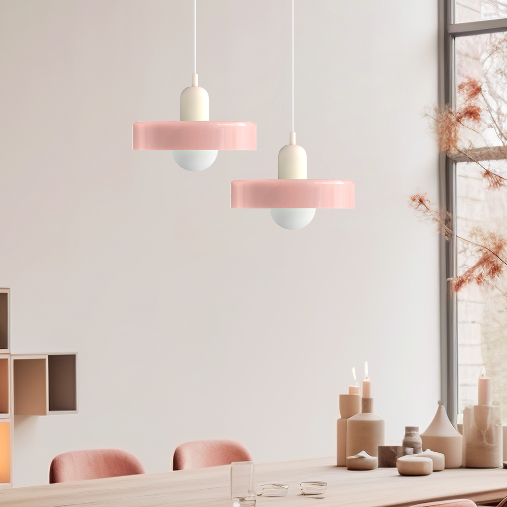 Bauhaus Inspired Colorful Glass Pendant Lamp Carvallo
